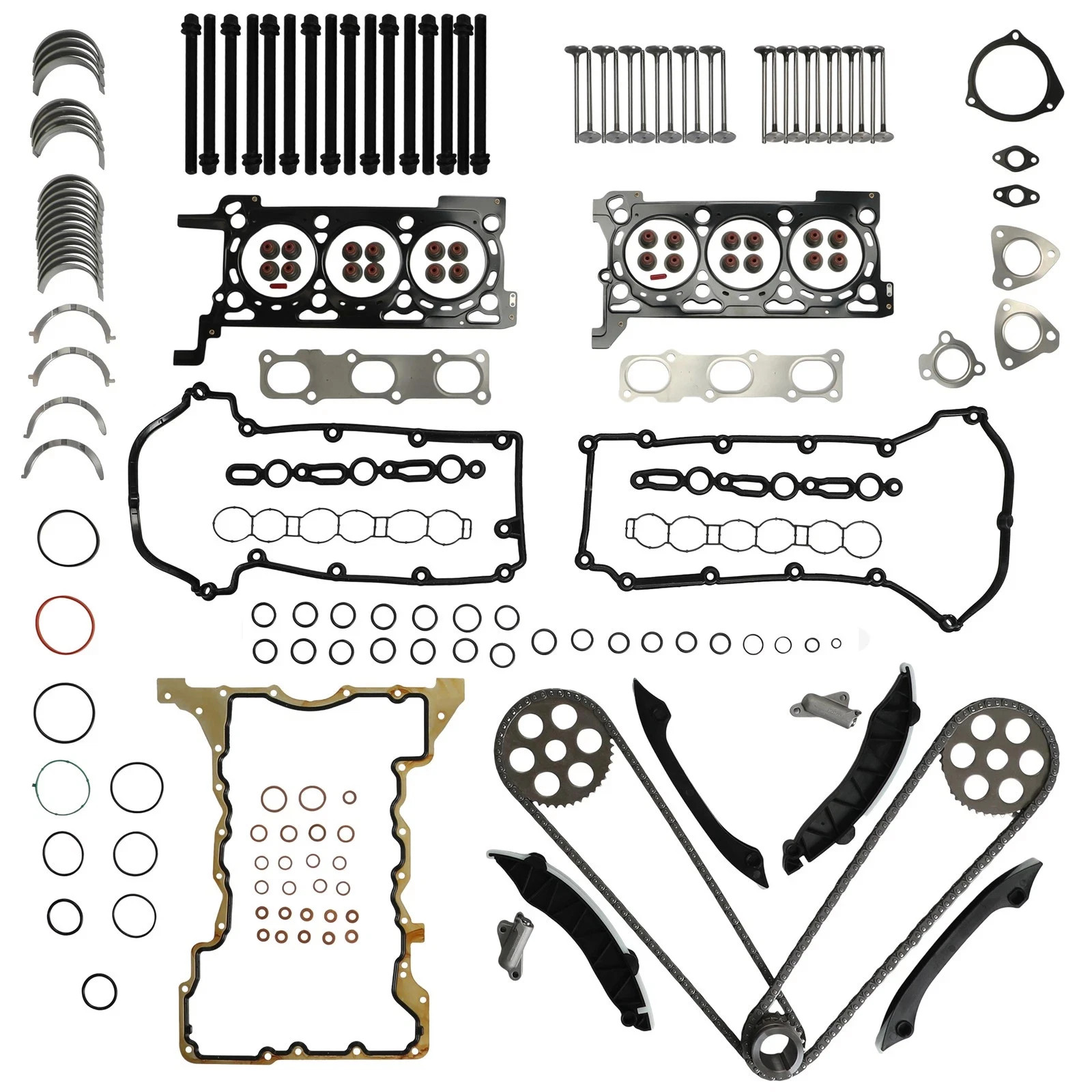 Timing Chain Kit & Full Gasket Set For 2011-2023 Jeep Chrysler Ram Maserati 3.0