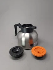 Commercial Carafe Server UPDATE INTERNATIONAL Stainless Steel *Dent* w/ 2 Lids