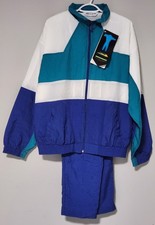 Vintage 1990s Pierre Cardin Mens 2pc Windbreaker Track Suit Sz L New  Tags