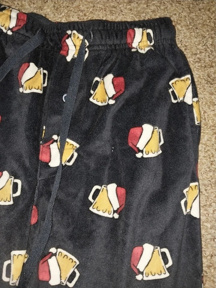 Men’s Basic Resource Beer with santa hat sleep pa… - image 2