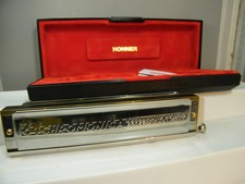 Hohner 280C 64 Chromonica Germany 4 Chromatic Octaves w Case NEVER Played.