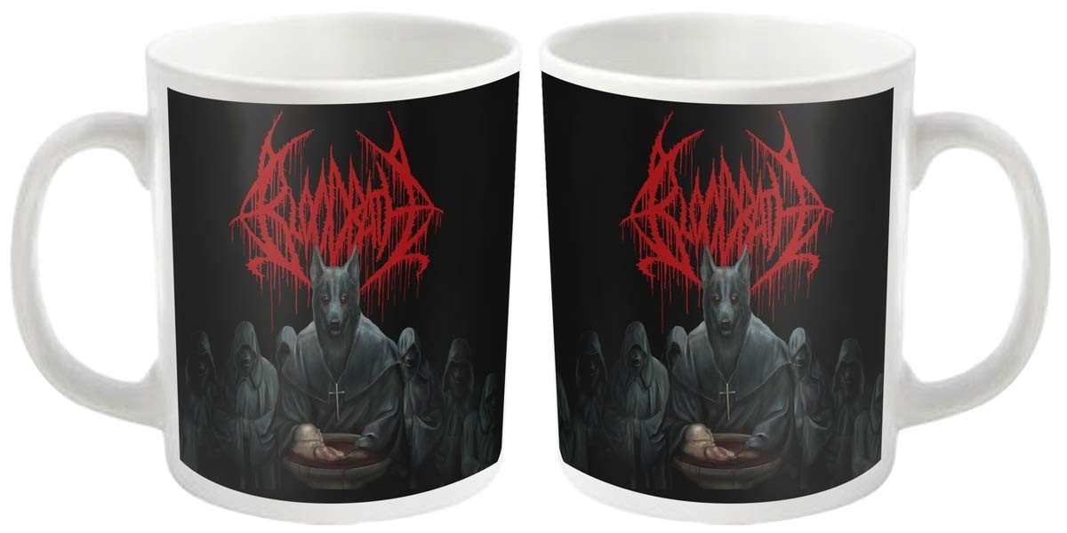 Кружка Bloodbath с логотипом группы Unblessing Официальная Белая упаковка одного размера
