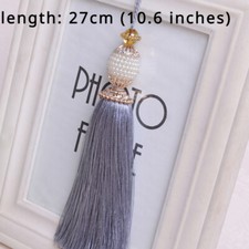 8pcs Tassel Charms Fringe Pendant Craft DIY for Curtain Furniture Material Decor