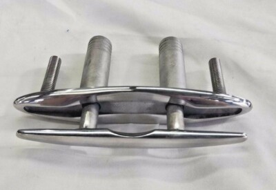 4 pc 6'' inch Flush Mount Cleat Stainless Anchoring Docking Pull-up Boat Marine