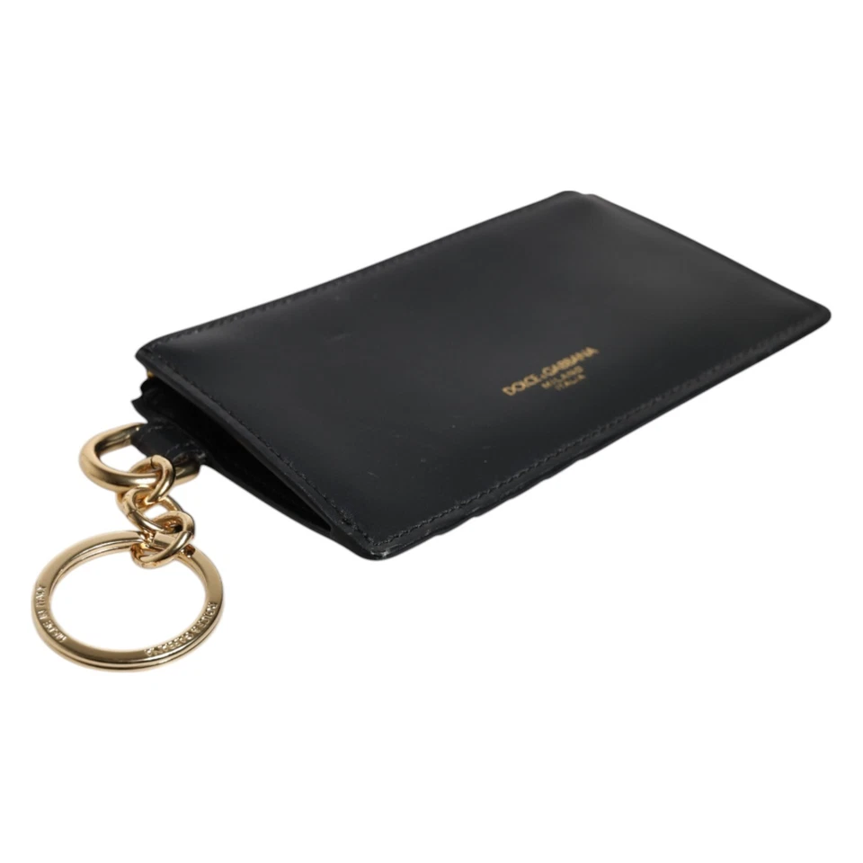 DOLCE & GABBANA Wallet Black Calfskin Leather DG Logo Card Holder Men RRP 320usd - image 4 of 4