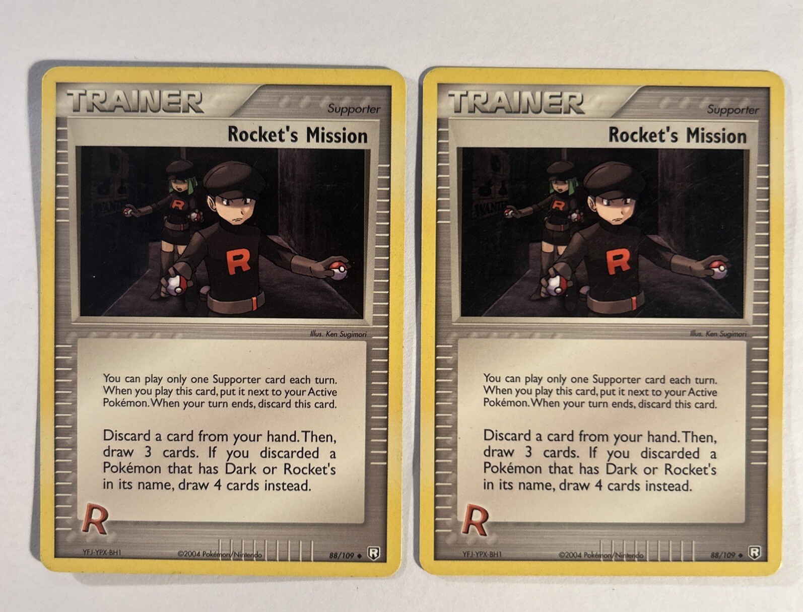 2X ROCKET'S MISSION 88/109 rockets Return UNCOMMON Pokémon Trainer 2004 CARD LP