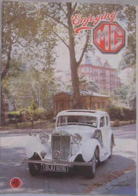 Enjoying MG magazine September 1991 Volume 11 No 9