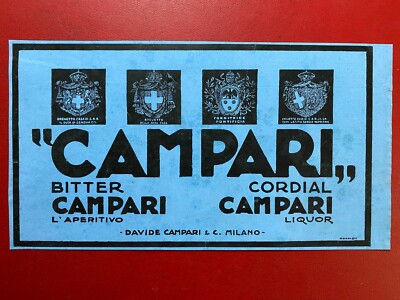 (M65) CAMPARI CORDIAL BITTER 28x16 (1932) Advertising Advertising Clipping