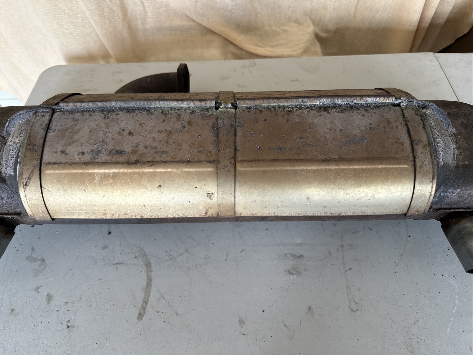 OEM Ferrari 328 GTB GTS QV Muffler Exhaust Silencer 128524 Vintage READ