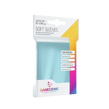 Gamegenic - Soft Sleeves - Clear (100 Sleeves)