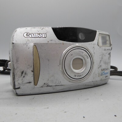 Canon Prima Sure Shot 65 Zoom analoge Kompaktkamera 35 mm silber getestet