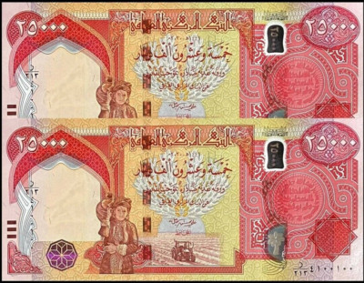 UNCIRCULATED 25,000 IRAQI DINAR NOTE - 25K IQD 2013 Series Iraq Currency