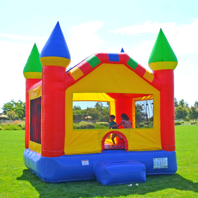 HeroKiddo Castle Commercial Grade Inflatable Bounce House with Blower for Kids