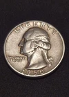 1950 Washington Silver Quarter Type B Reverse