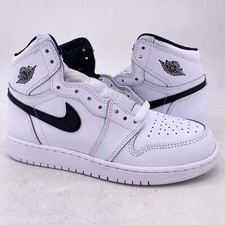 Air Jordan GS 1 Retro High OG "YING YANG WHITE" 2016 - Size 6Y - 575441 102 ..