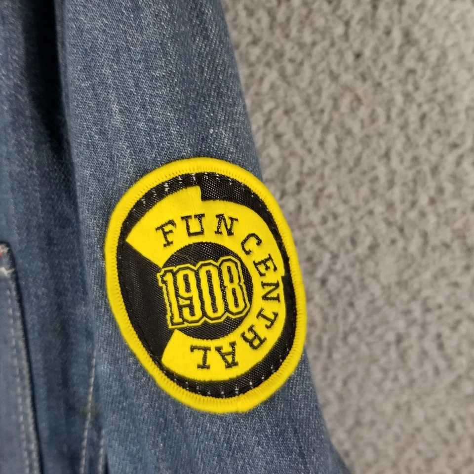 Chaqueta Denim Lee Cooper S Day Tripper Champiñones Psicodélico Hip Hop Abrigo De Colección Foto 3 de 4