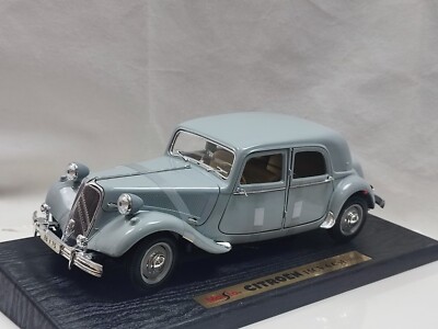 Maisto 1/18 1952 Citroen 15cv 6cyl Grey Boxed Vintage Classic Car