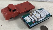 2 Vintage Friction 1950's Hard Plastic Truck  Police Car
