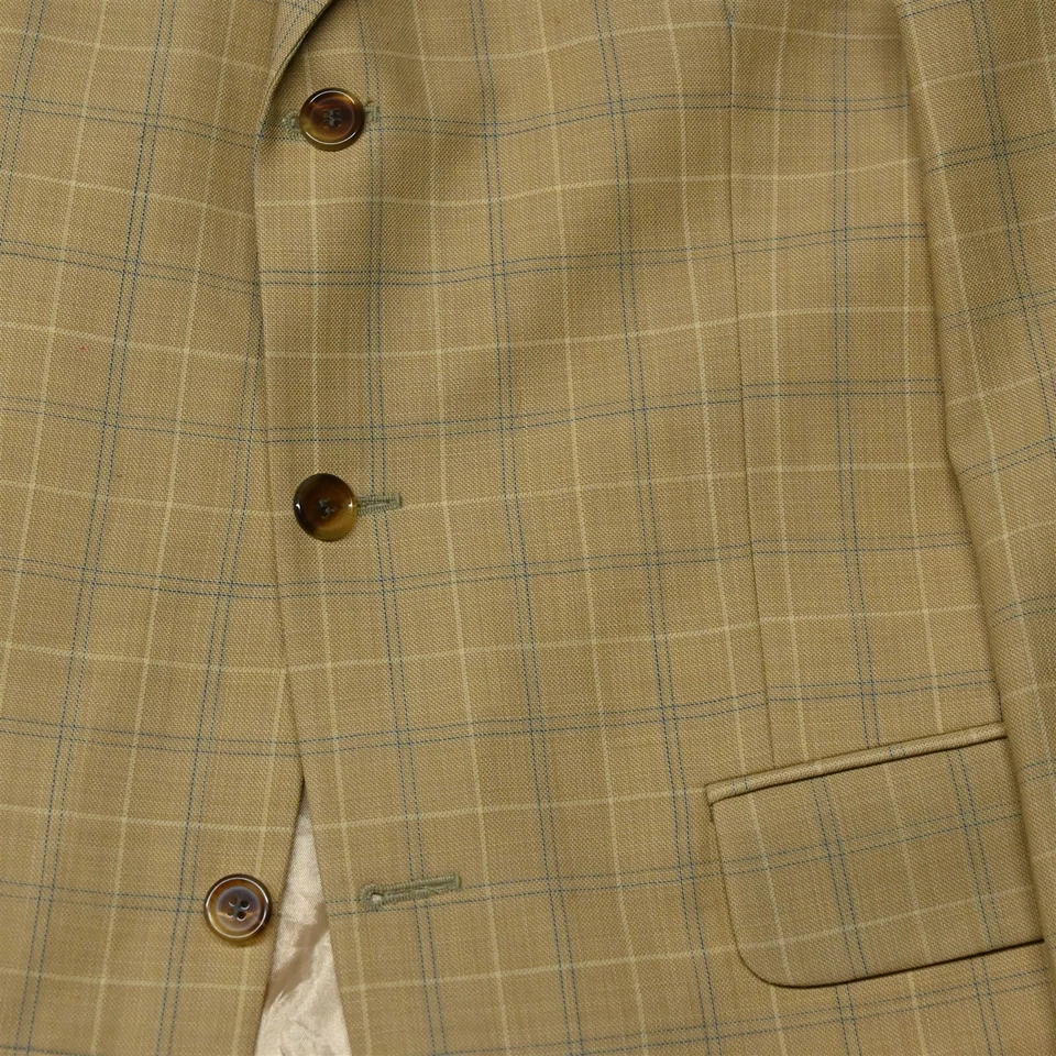 Harold Powell 40R желтый окно шерсти мужской блейзер Sport пальто костюм куртка - Изображение 3 из 4