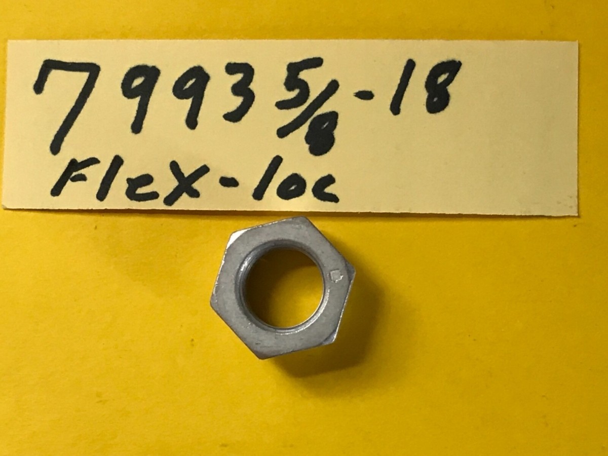 Harley 7993 flex loc nut 5/8-18 3/8x15/16 hex 1963-1972 Panhead