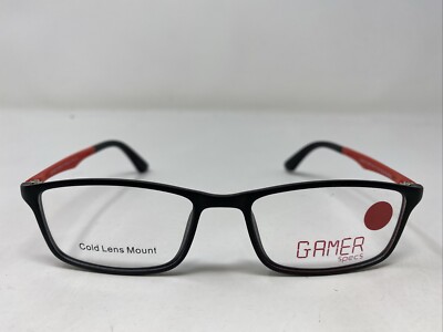 Gamer Specs GAME OVER BLACK/RED 49-17-130 Full Rim Eyeglasses Frame ND02