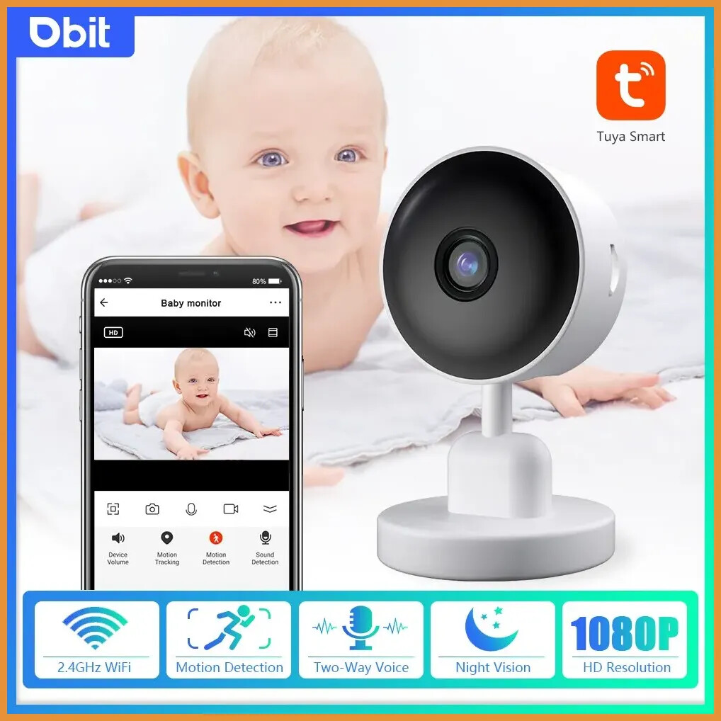 Baby Monitor 3MP Tuya Smart Wifi Video Surveillance Camera Newborn Baby Security-image