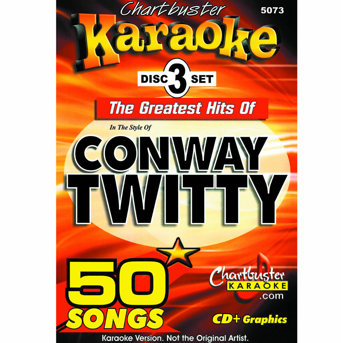KARAOKE CD+G CHARTBUSTER 5073 CONWAY TWITTY 3 DISC BOX SET NEW w