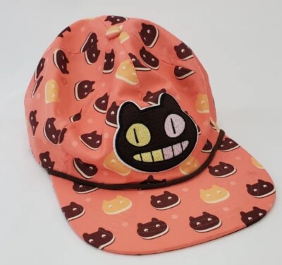 Cartoon Network Spinel The Cat Baseball Cap Coral Embroidered Cat Snapback OSFA