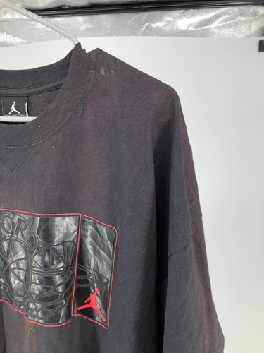 Air Jordan Short Sleeve T-Shirt Men's Size 2XL Black - Picture 4 of 8
