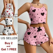 Women Silk Satin Pajamas Set Sexy-Lingerie Sleepwear Babydoll Lace Nightwear Pjs