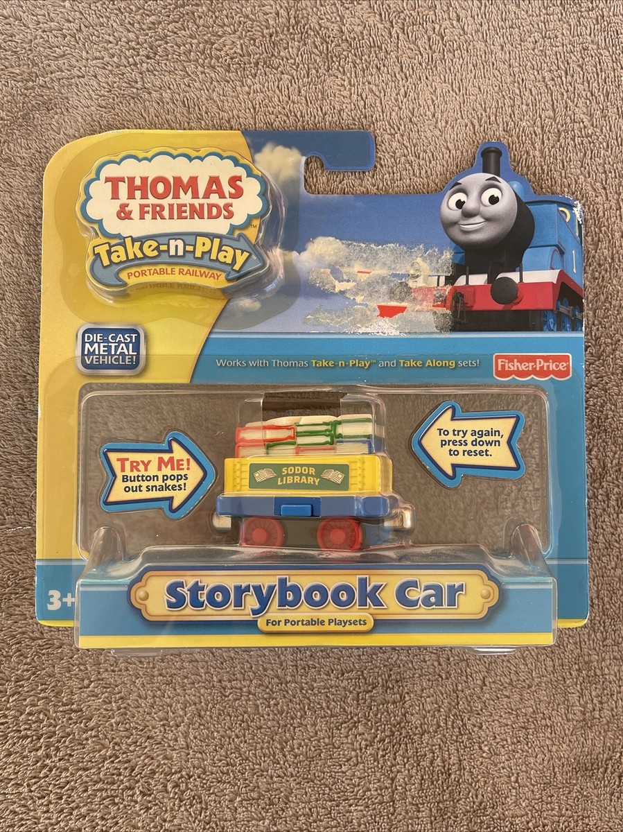 Thomas The Tank Engine Take-n-Play Sodor Library Storybook Car New