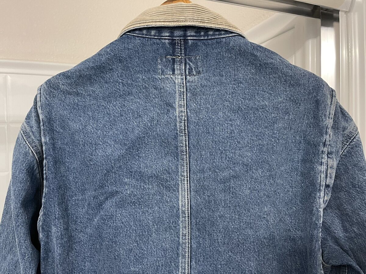 Vintage RRL Ralph Lauren Corduroy Collar Denim Jean Jacket Vintage RRL Ralph Lauren Corduroy Collar Denim Jean Jacket