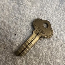 Vintage THE GRAHAM MFG CO Uncut Key Blank DERBY CONNECTICUT MADE IN USA
