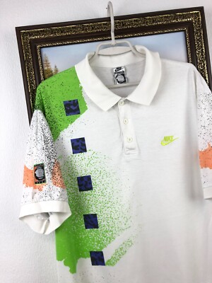 Vintage 90's Nike Challenge Court Andre Agassi Polo Tennis Shirt