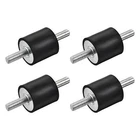 4pcs M8 Rubber Mounts Male Shock Absorber for Motor Generator Compressor