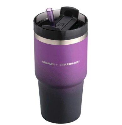 Starbucks Taiwan Halloween Stanley purple black Stainless Steel