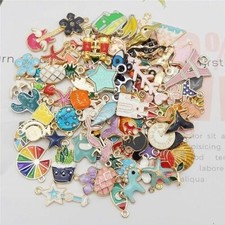 Enamel Gold Charms Pendants Findings Pairs Assorted Lot Mix 100pcs BULK