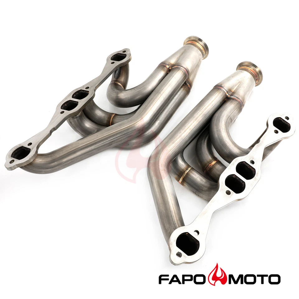 FAPO Turbo Headers for Chevy Chevelle Malibu El Camino A-body Small Block SBC V8 - Image 2 of 4