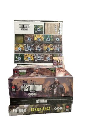 Posthuman Saga board game Plus Resistance Exp, Deluxe Components, hero pack +