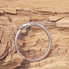 Sterling Silver Snake Ouroboros Ring Eating Tail Gothic Gift Boxed Serpent Boxed