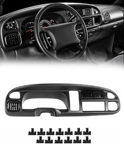 Dashboard Bezel Cover Instrument Wvents For 1998-2002 Dodge Ram 1500 2500 3500