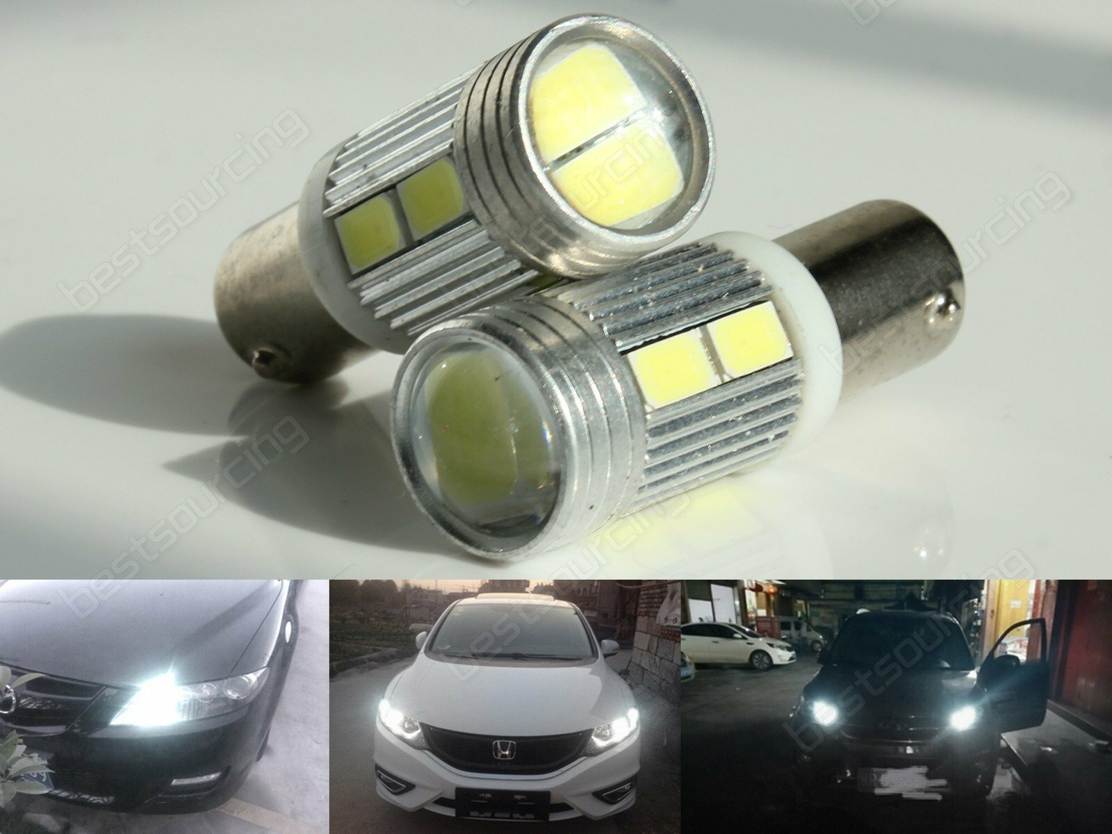 2x BAX9s H6W 10SMD LED Bulb Indicator Reverse Parking Side Light BMW
