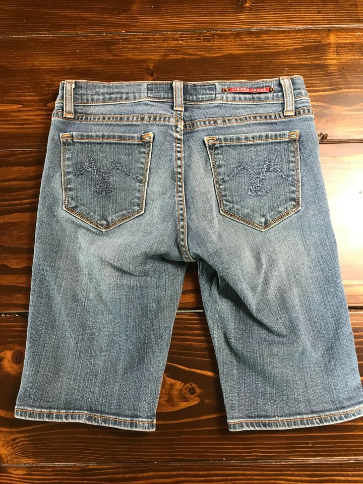 Pantalones Cortos de Jean VIGOSS, Para Mujer Talla 28, Azul, Denim, Bermudas Londres, Bolsillos Foto 2 de 4