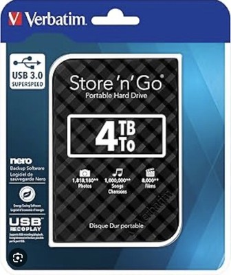 Verbatim 4TB tragbare externe Festplatte Store 'n' Go USB 3.0