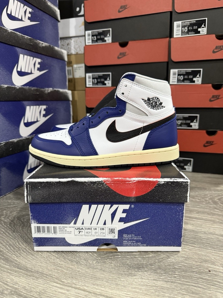 [鑑定済]Air Jordan 1 High OG \"Hyper \" Nike Air Jordan 1 High Hyper Royal UNC Mid Low 555088-402 Men Sz