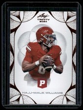 2024 Leaf Trinity Pristine Football #45 Hajj-Malik Williams Bronze Foil