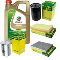 Mann Inspektionspaket 5L Castrol Titanium 5W-30 FüR VW Golf IV 1.6 2.0 1.8 T New