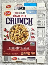 Vintage Cereal Box Lot Flattened Post Grape Nuts Nature’s Path + More