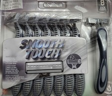 Disposable Razors For Men Smooth Touch 3 Blades 8 Razor In Pack Textured Hand