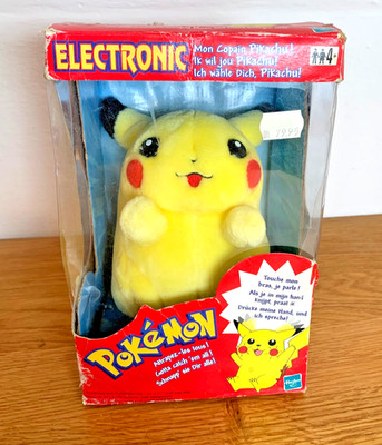 Vintage Electronic Pokemon Talking Ich wähle dich Pikachu 98, NEU, Box geöffnet